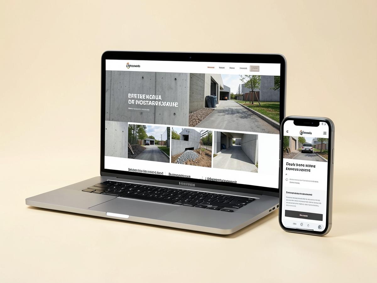 Website concept for Back to the Future Concrete