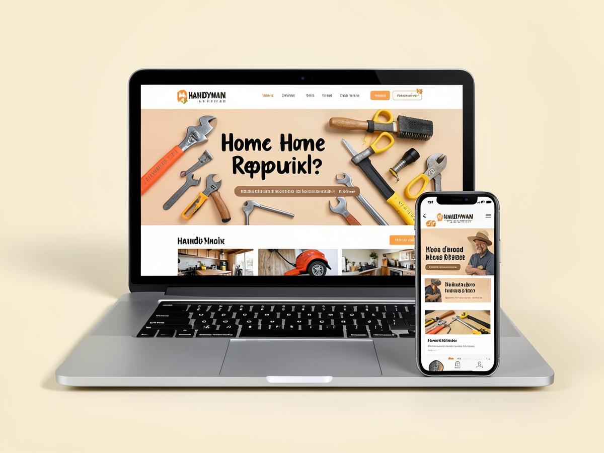 Website concept for Handy Durrant